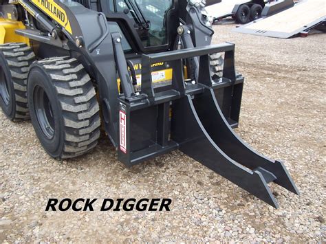 rock digger skid steer attachment|aftermarket skid steer attachments.